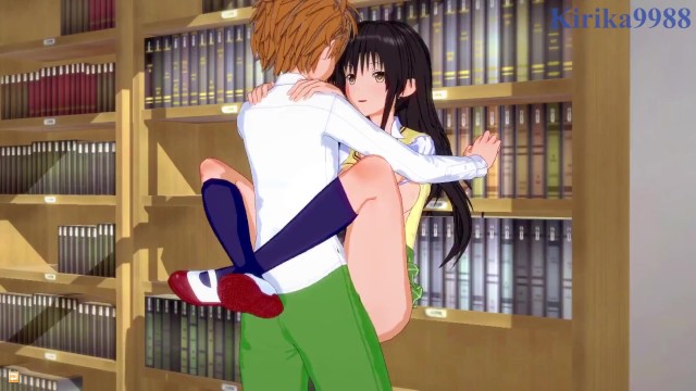【3D】凱和由紀在一個廢棄的圖書館發生了激烈的性愛